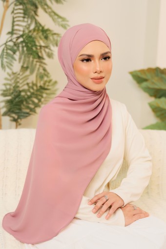 ARIA Oblong Shawl in Dusty Orchid