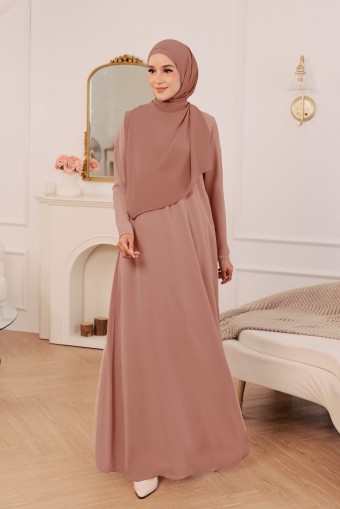 (AS-IS) THARA Dress in Dusty Pink