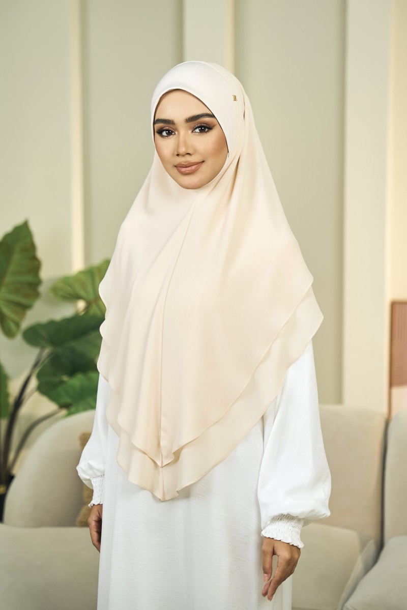 NAGEENA KHIMAR XL In Ivory