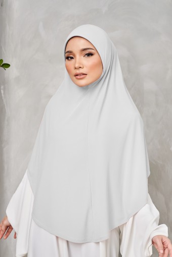 SERA Slip On Hijab in Light Grey
