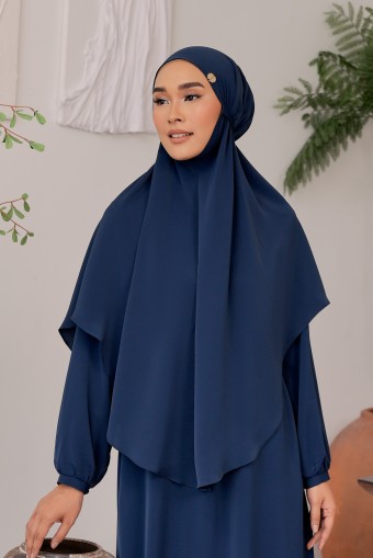 KHAWLA Khimar in Navy Blue