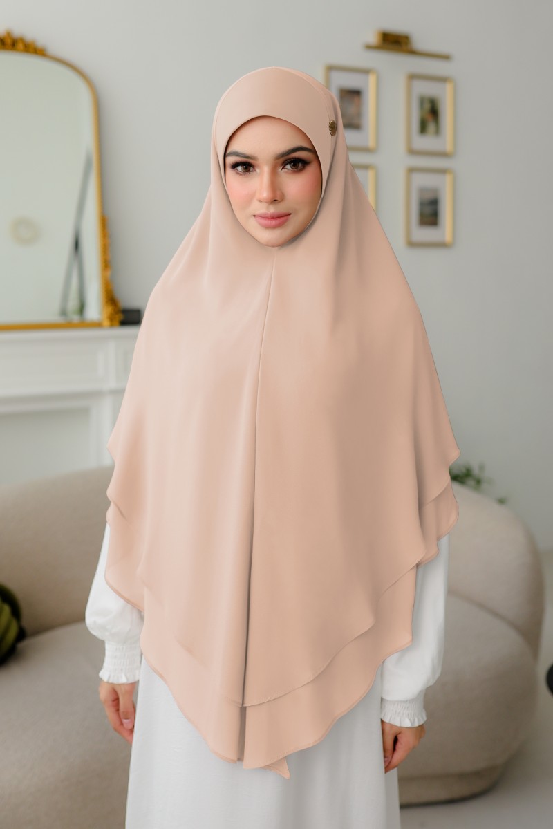 Nageena Khimar 1.0 in Peach