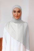 VIDA Diamante Long Shawl in Soft Grey