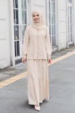 ZAREEN Coord Set in Soft Brown