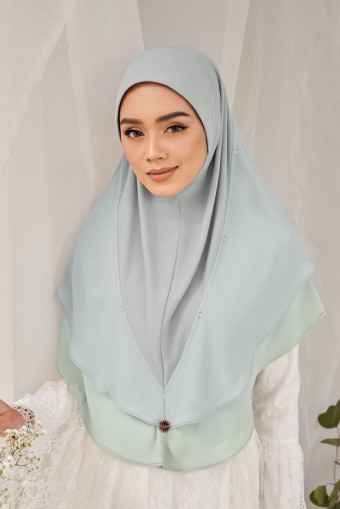 EFFIE Slip On Hijab in Pale Mint
