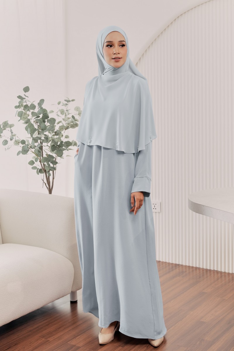 BELVA Kaftan in Light Blue