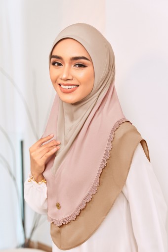 (AS-IS) WARDA Tudung Sarung in Rosy Brown