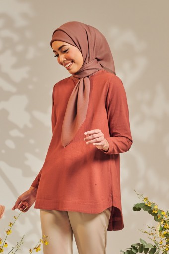 (AS-IS) BEA Blouse in Dusty Orange