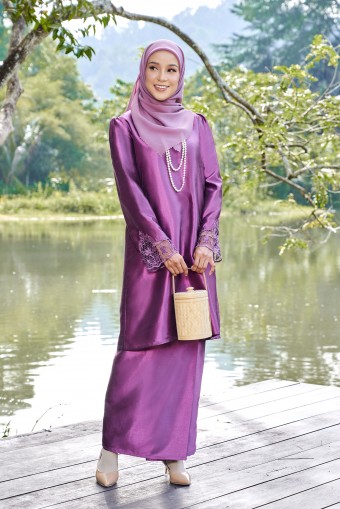 (AS-IS) Adara Kurung in Majestic Purple