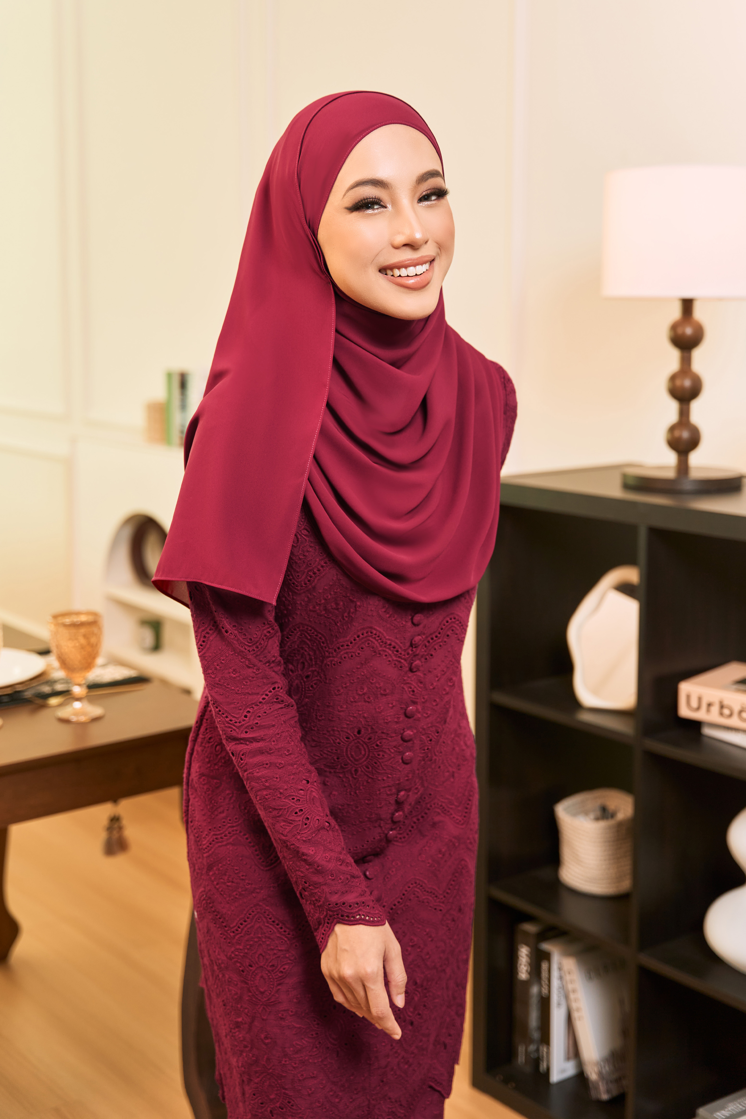 red velvet hijab